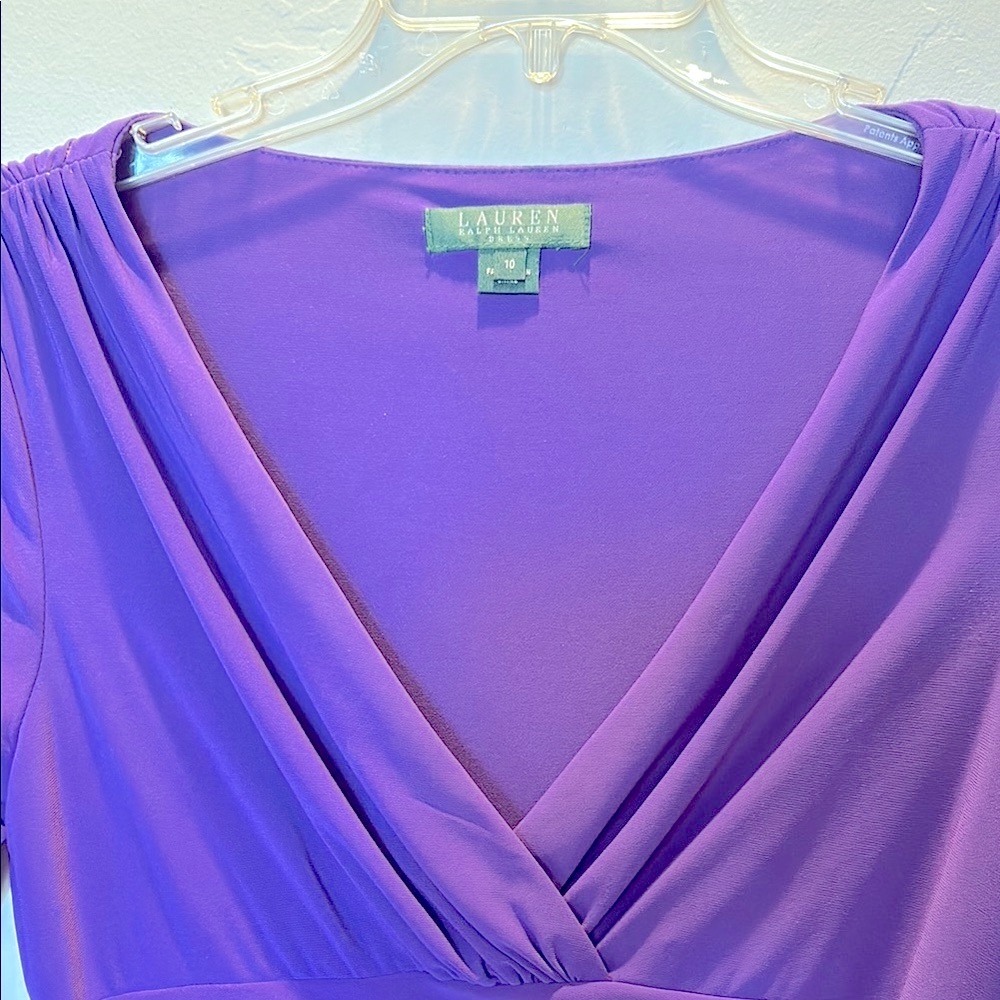 Ralph Lauren Deep Purple Short Sleeve Dress - Picture 6 of 6